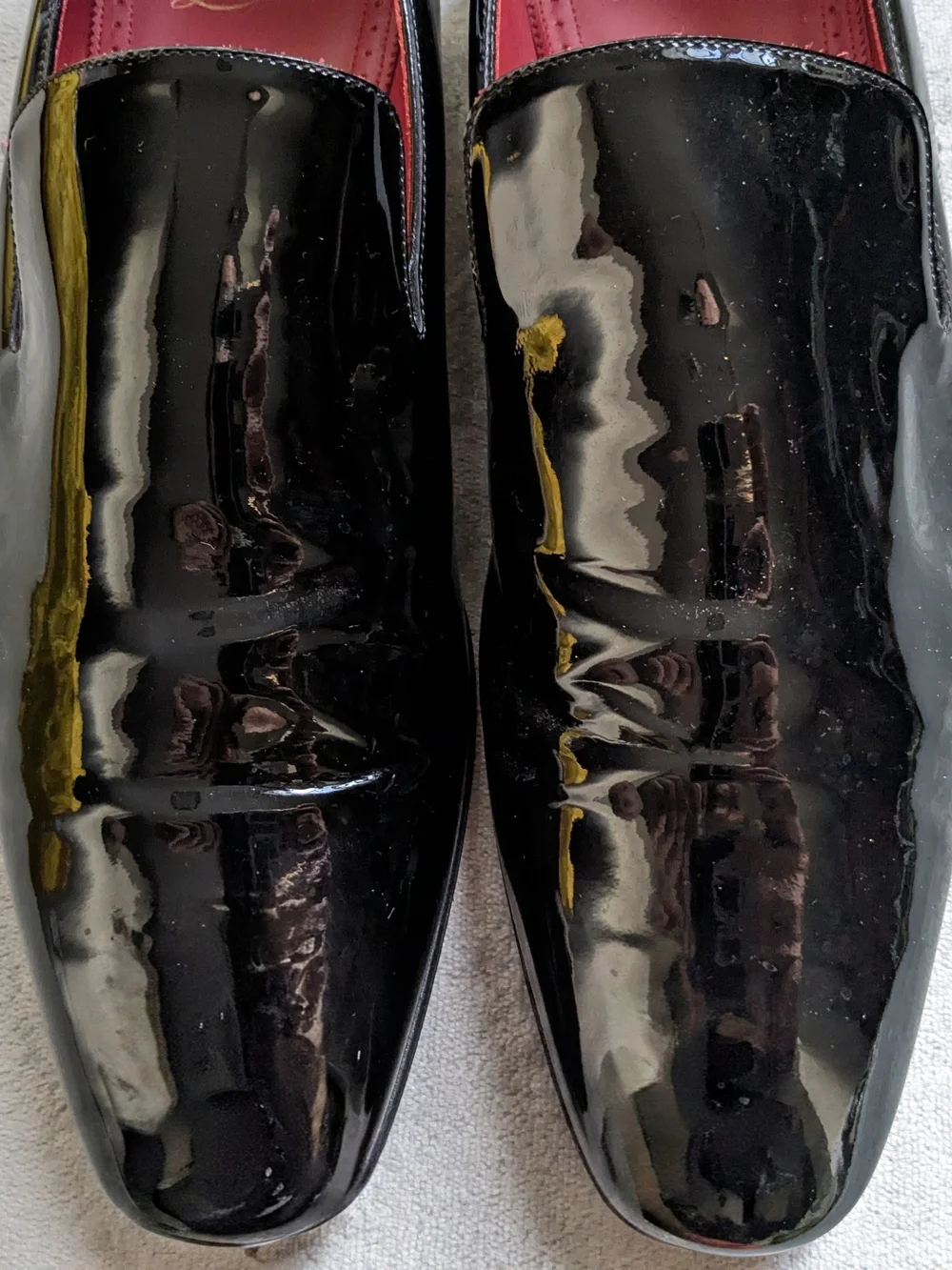 Christian Louboutin Black Patent Leather Men’s Loafers 10 43